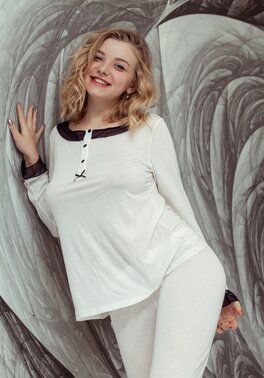 Teen with playful eyes didn't expect she could pull blouse up showing titties