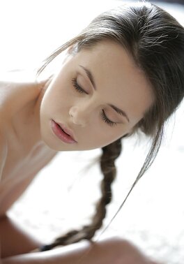 Ukrainian sweet thing won't let guys become bored in masturbation pics
