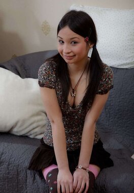 Cheeky guy acquaints innocent Asian girlfriend with world of hard sex