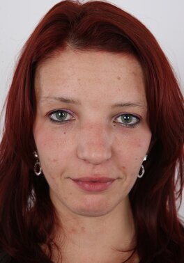 Shy skinny female makes shaved snatch known stripping down so ineptly