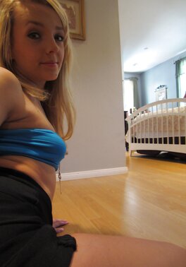 Blonde with birds tattoo above pubis masturbates waiting for boyfriend