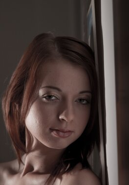 Pleasant European girl looks much hotter when she doesn't wear red lingerie