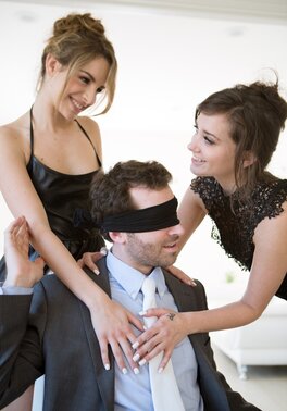 Slutty wife invites her sexy bestie to please hubby with unforgettable FFM 3some