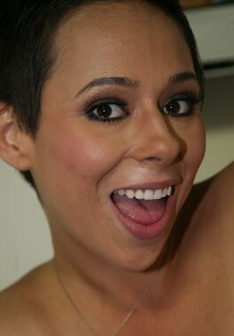 Pretty short-haired nympho discovers gloryhole fun for the very first time