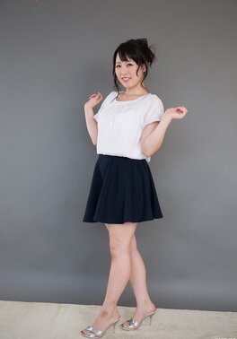Shy Japanese colleen massages stiff pecker and licks sperm from fingers