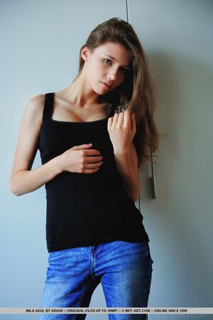 Fetching Ukrainian girl Mila Azul invites guys to check out her body