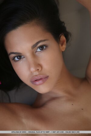 Spanish brunette Apolonia Lapiedra won't fall asleep until shows skinny body