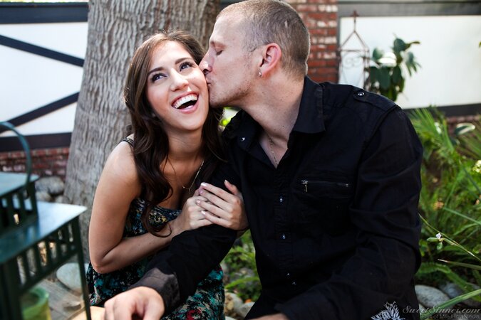 It's girl's wedding day so she can't wait for the wedding night with handsome man