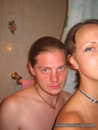 Skinny girl Tanya picked on phone camera showing how she loves sex in shower