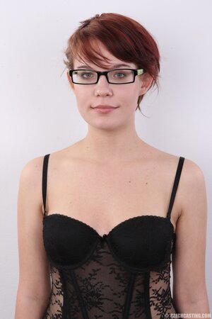 Abandoned girl Dagmar with nice boobs entitles cameraman to film her