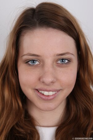 Girl with cute smile Tracy Delicious takes everything off with inept moves