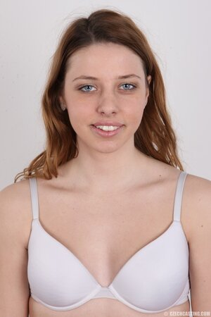 Girl with cute smile Tracy Delicious takes everything off with inept moves