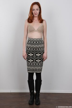 Tight lovely redhead with skinny body wants to be a part of porn too