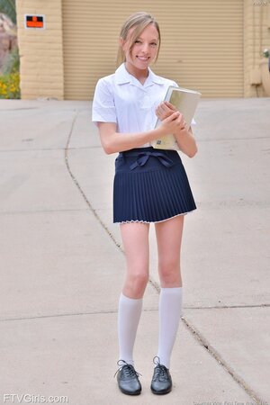 College girl is so young but still she has slit ready to be penetrated