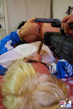 MILF is a widow now so she finds another fancy man to score her on camera