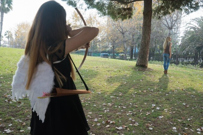 European Misha Cross and Sicilia are the cupid and her victim who expose bodies