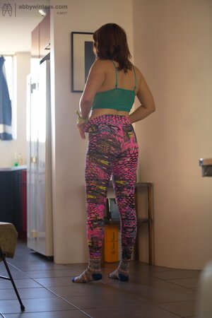 Perverted guy takes pictures of the adorable stepsister putting on the clothes