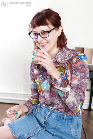 Reading girl looks so sexy that nerdy roommate provokes her to have lesbian sex