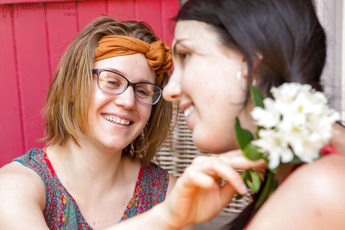 Older babe found out that teen was a lesbian too and tested her in practice