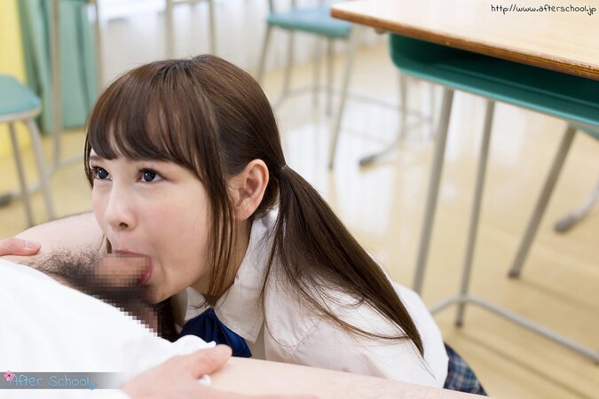 Innocent Asian girl has full mouth of sperm after sucking teacher's dick