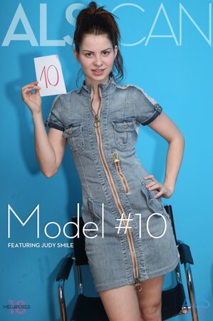 Young woman rates herself at ten and exposes her skinny body to prove it