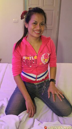 Busty Philippine female fucks with hotel guest and gets facialized on the camera