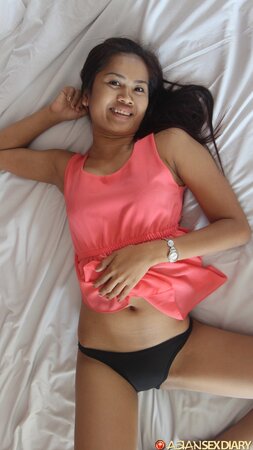 Suggestive Thai babe savors cameraman's dick inside and cum on face