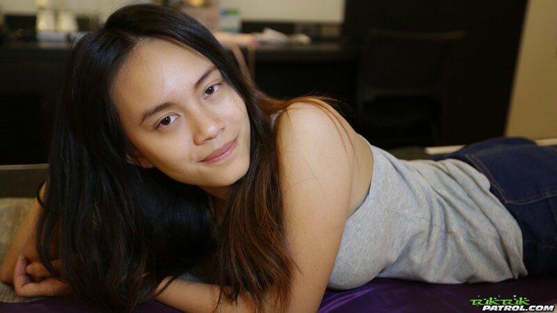 Modest Asian minx slowly undresses to have sex that ends with creampie