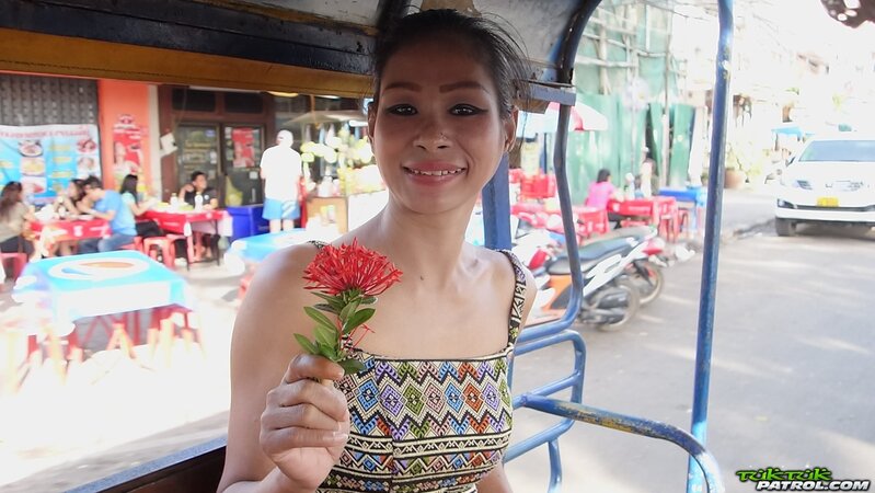 White fellow picks up Thai sexpot Sook and nicely fucks slut at his place