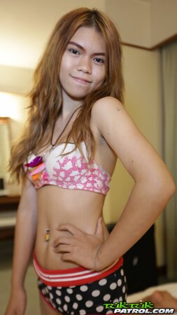 Sexually attractive Eastern love looks cute with clothes on and without it