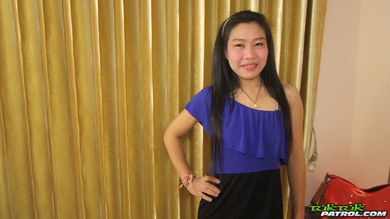 Obedient Asian cutie facialized after sex in the hotel room with tourist