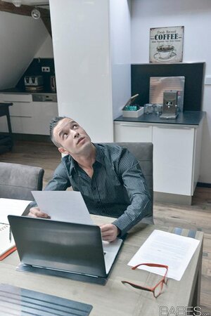 Tall secretary lured into passionate lovemaking with recently divorced boss