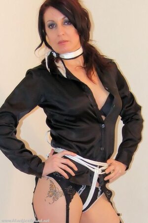 Black-haired MILF loves being dominated by partner who adores bondage fetish