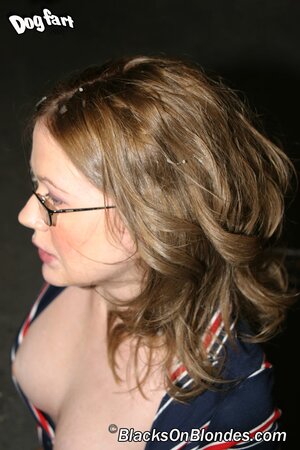 Female with glasses wants fucking on camera and she gives group blowjob to BBCs
