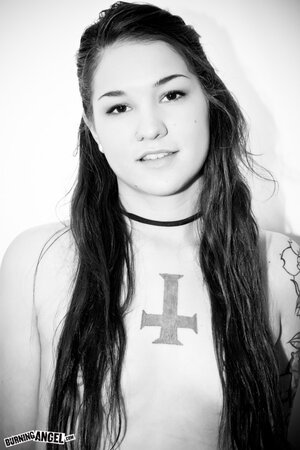Girl with tattoos believes that she has a hot body and it's hard to argue