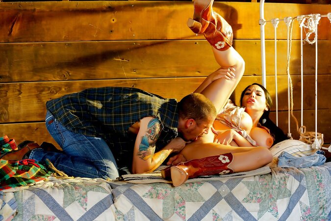 Helpless Latina slut dragged into unforgettable hard sex with horny cowboy