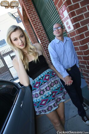 Cute white wife shamelessly agrees to take black dick for husband to see