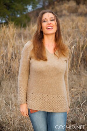 Attractive MILF Vassanta has nothing against showing her hairy cunt in the field