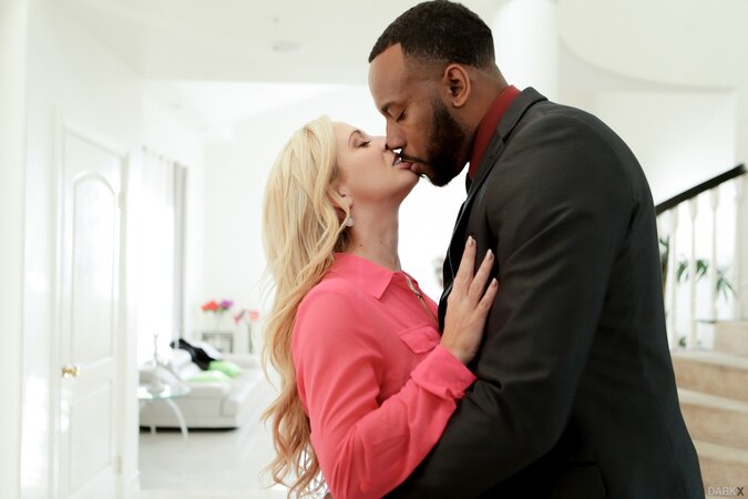 Dazzling MILF Cherie DeVille spreads legs to take massive black cock into pussy