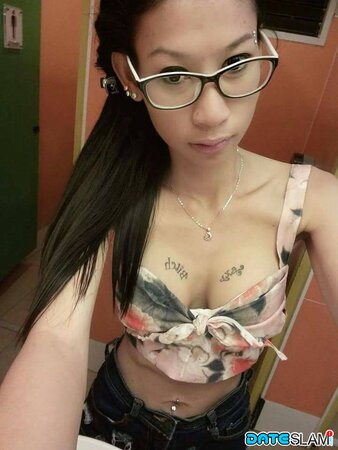 Babe is addicted to selfies on the brink between sweetness and sexuality