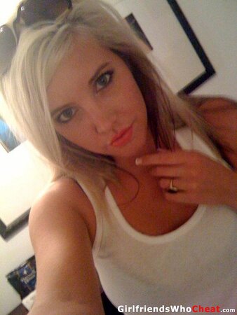 Kinky chick has a collection of her naked erotic photos in different places