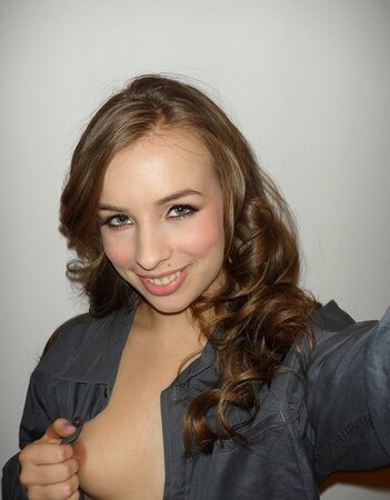 Kinky brunette teen with small titties reveals every part of her sexy body