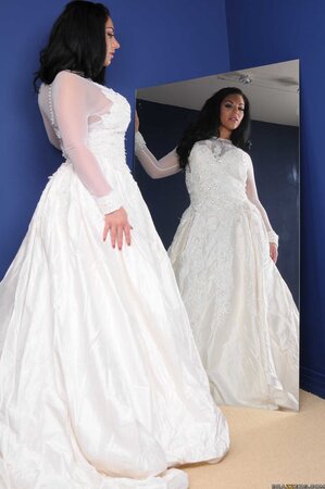 Lecherous bombshells discard clothes and pose totally naked by the mirror