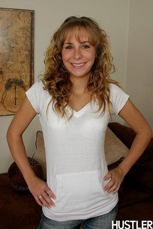 Amateur beauty erotically poses naked and gives her husband a handjob