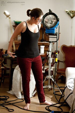 Ariel D is going to show natural breasts while changing clothes