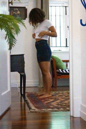 Lucky girl has a fairly toned ass and her arms are sexy