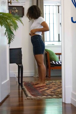 Lucky girl has a fairly toned ass and her arms are sexy