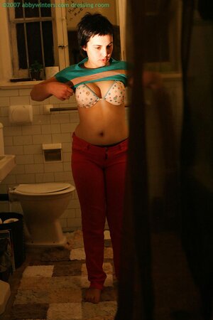 Skye T does not mind showing her body in the dark today