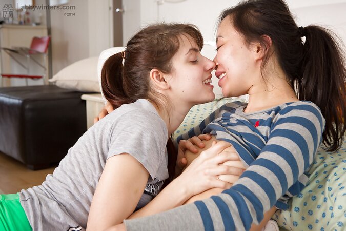 Lesbo girls with hot pussies are going to eat each other out