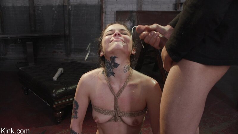 A super hot married lady gets hot and bothered in a gangbang